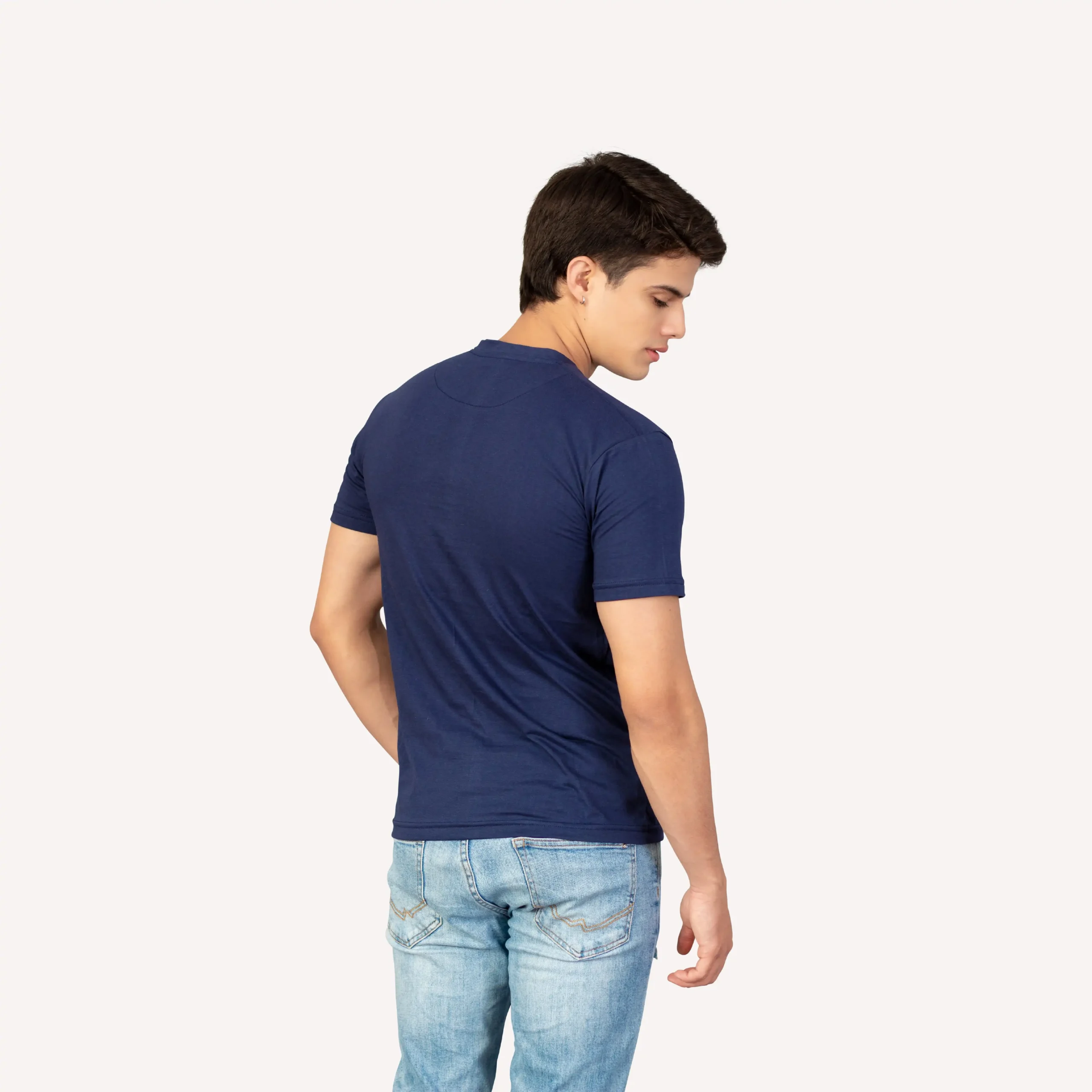 Polo de manga corta para hombre, camisa 2023 de algodón, ajustada, de Color  sólido, informal, 100