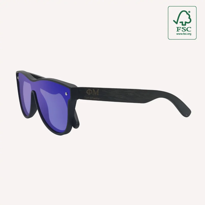 Lentes de Sol de Bambu para Hombre Eco_Azul_3