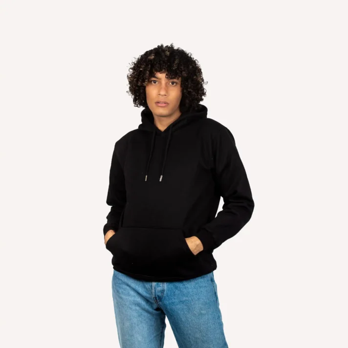 Polera de Algodón para Hombre Bvsic_Negro_1